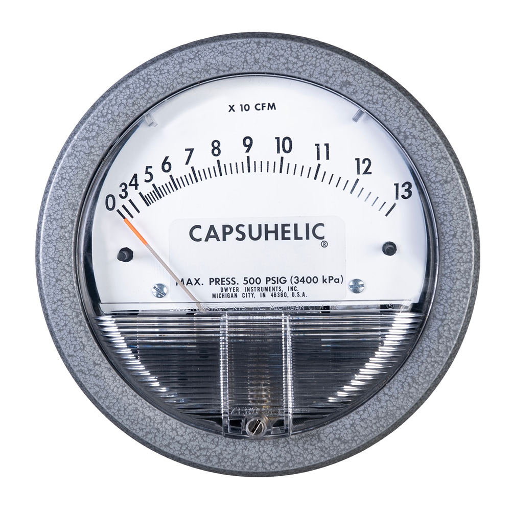 Series 4SQRT Capsuhelic® Flow Rate Gage