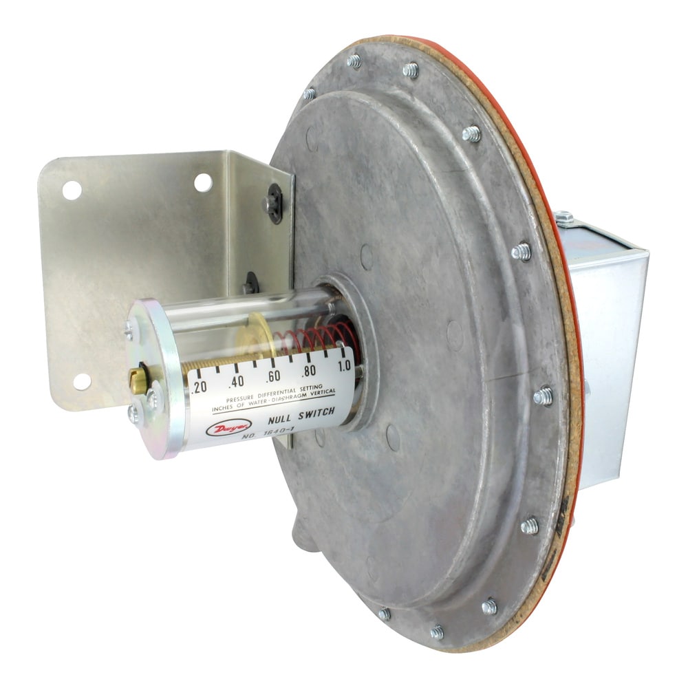 Dwyer® Differential Pressure Switch, Floating Contact, High/Low Actuation