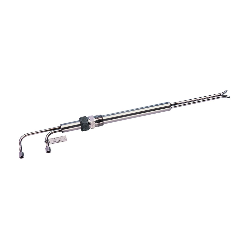 Stainless Steel Pitot Tube for Flow Measurement in Air Streams, 1 in MNPT