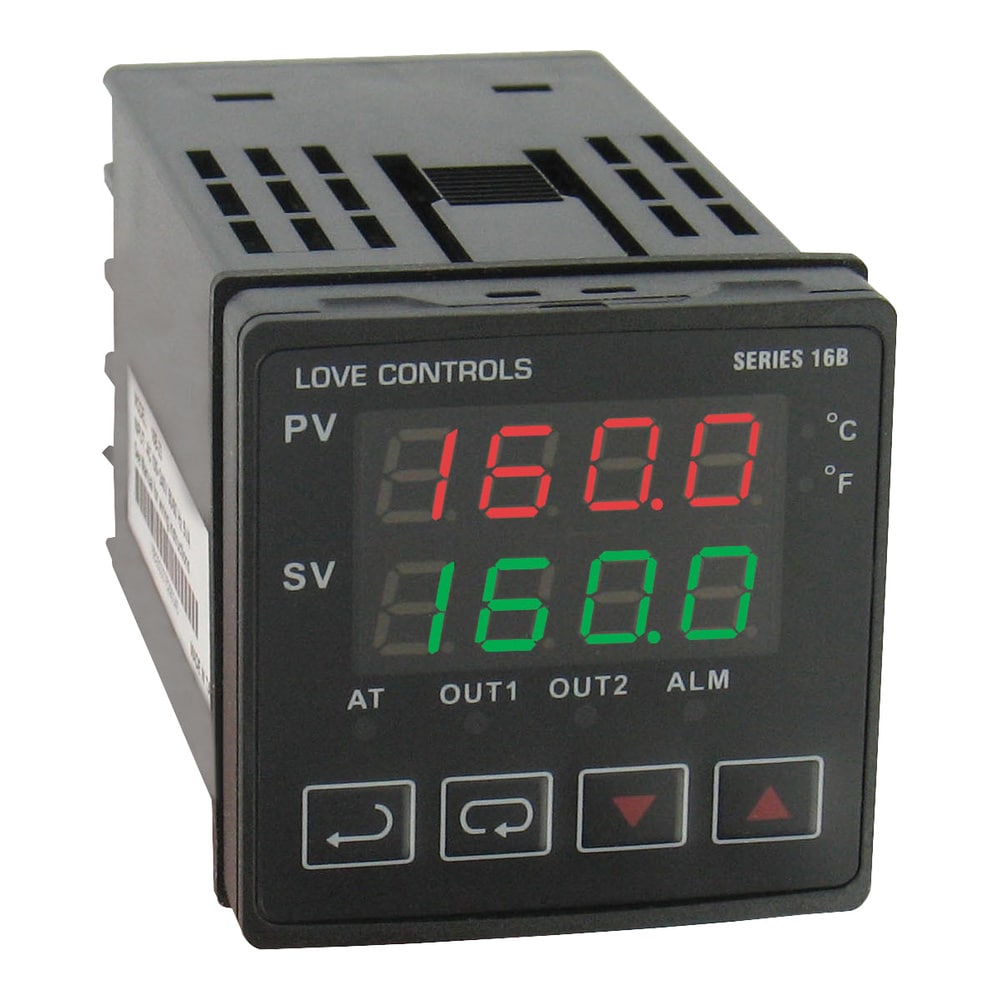 Dual Loop PID Temp Controller, RS-485, Alarm Outputs, Dual LED Displays