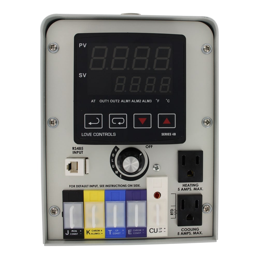 Dual Loop PID Temp Controller, RS-485, Alarm Outputs, Dual LED Displays