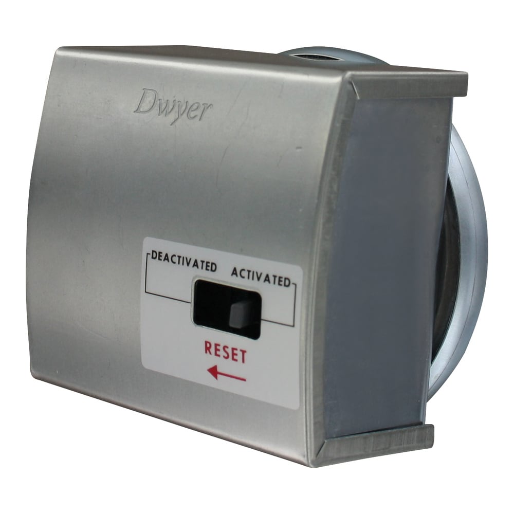 Compact DPDT Low Differential Pressure Switch, Manual Reset, No Power, HVAC