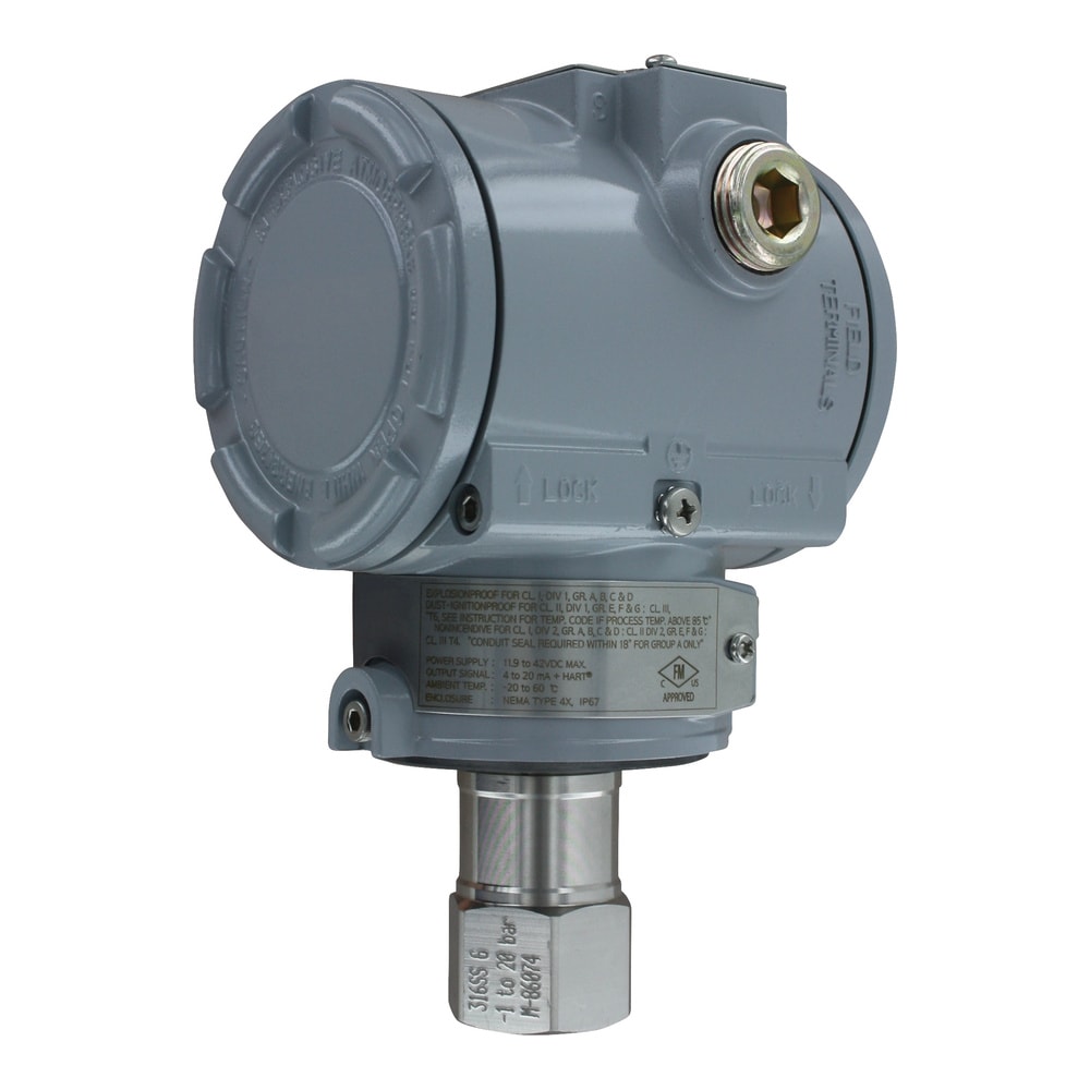 Explosion-Proof Pressure Transmitter, HART®, FM Approved, 100:1 Range