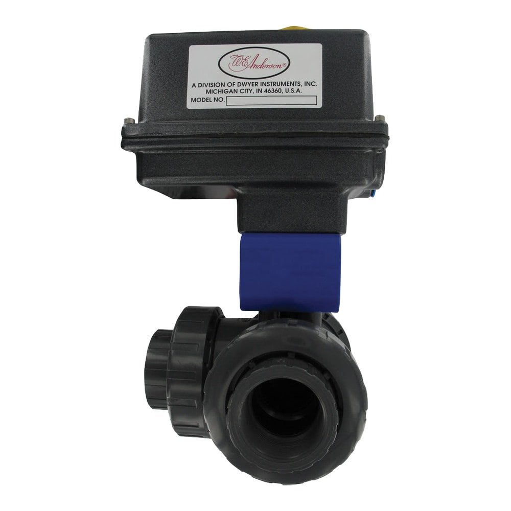 3-Way PVC Automated Ball Valves for Industrial & Chemical Use