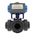 3-Way PVC Automated Ball Valves for Industrial & Chemical Use