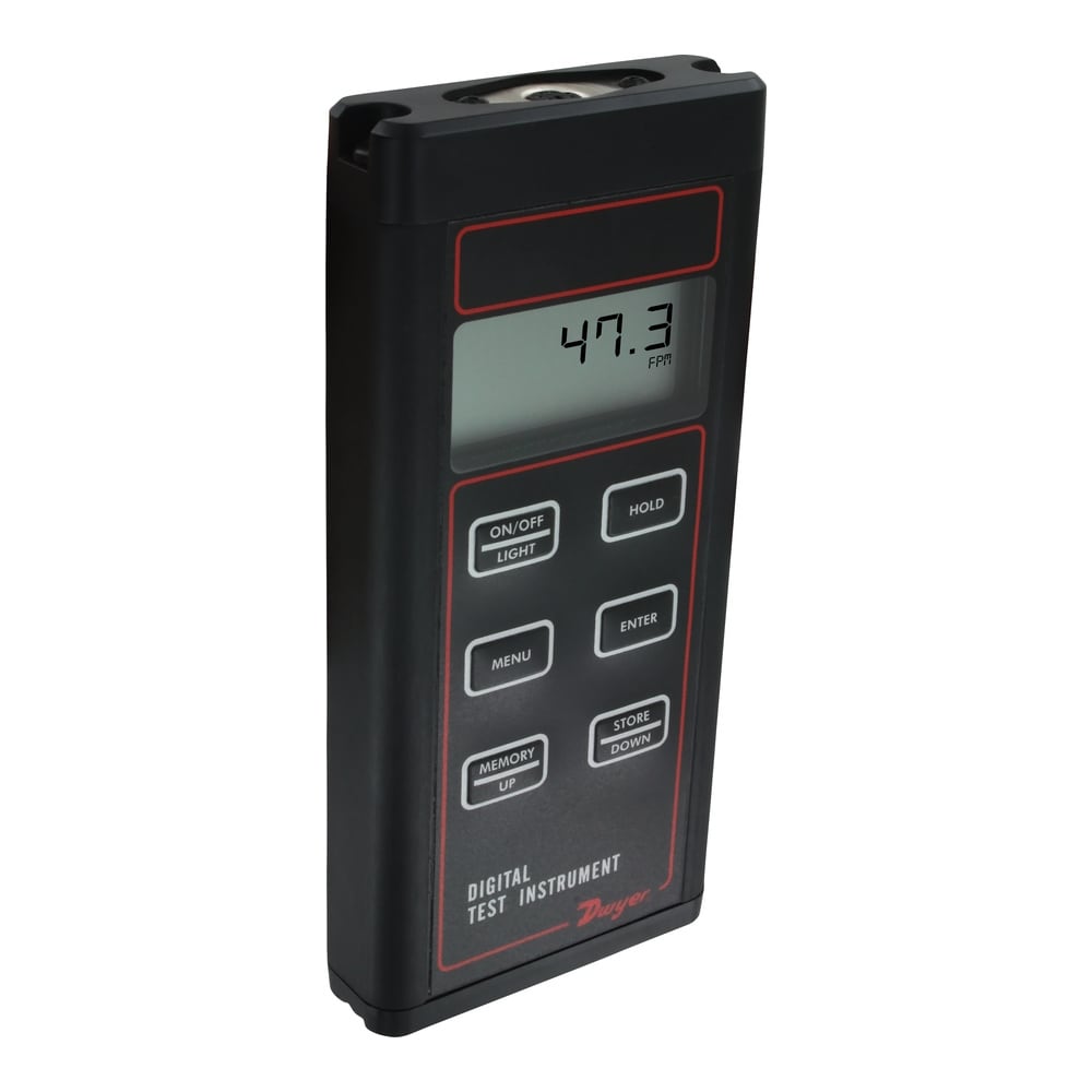 100 mm Vane Thermo-Anemometer for Air Velocity, Temp & Humidity - HVAC Use