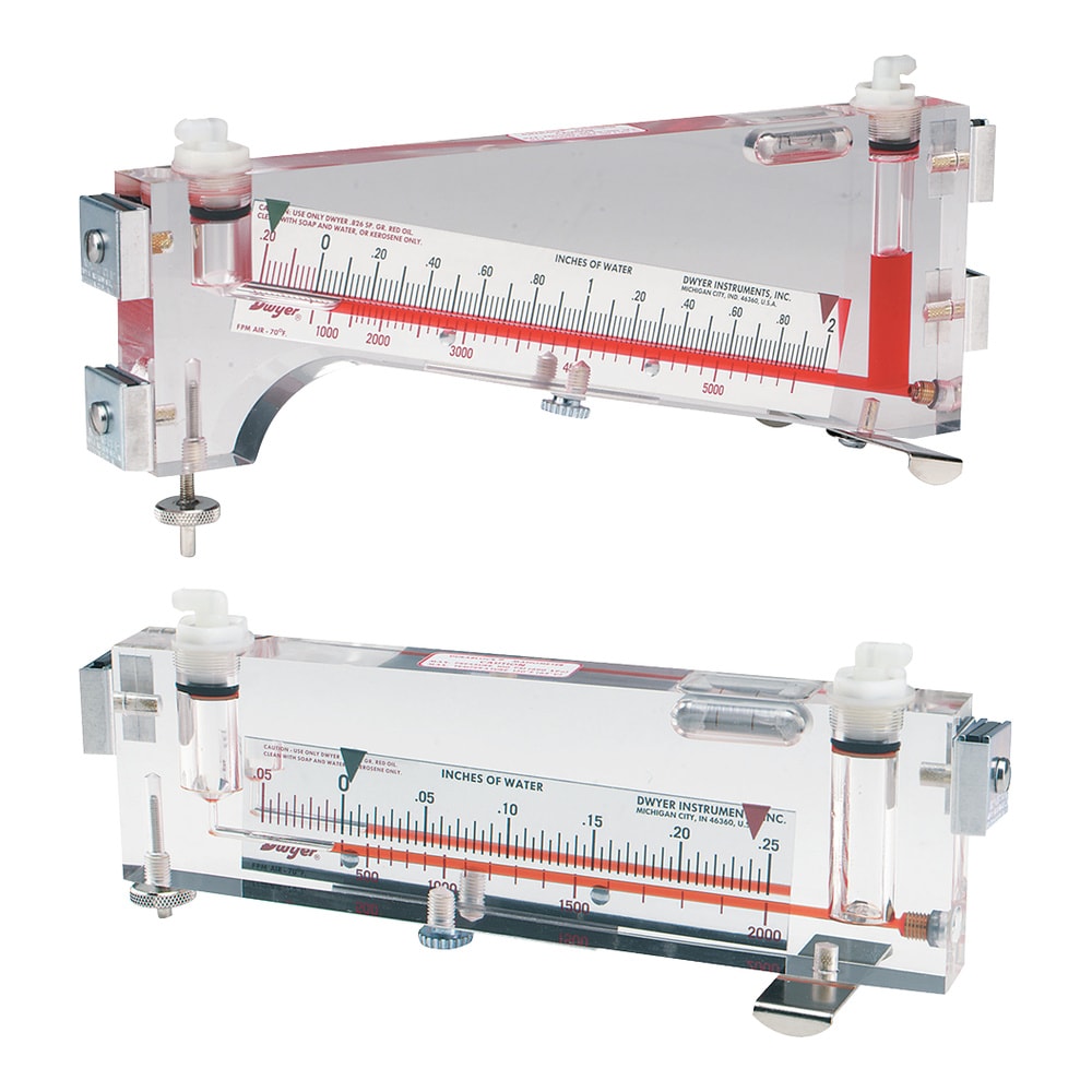 Air Velocity & Pressure Measurement Kit w/ Manometer & Pitot Tube