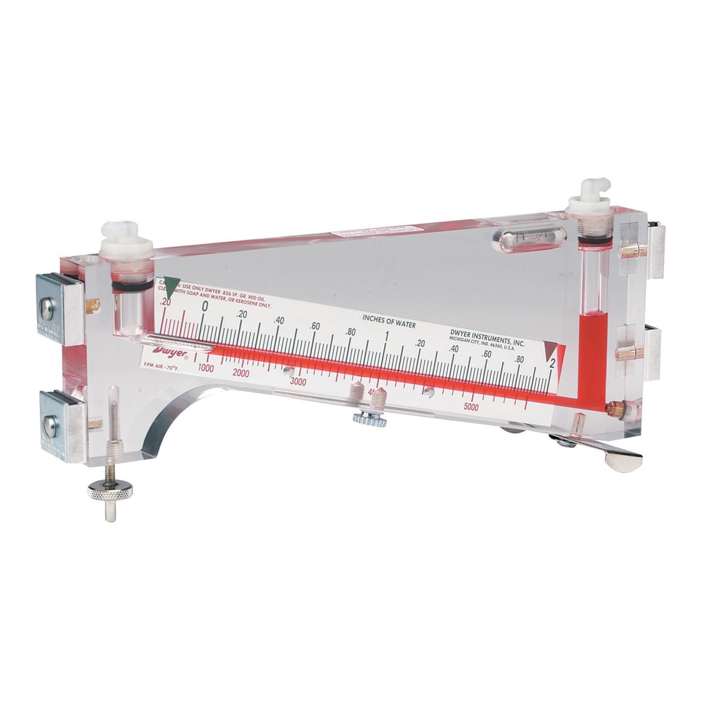 Air Velocity & Pressure Measurement Kit w/ Manometer & Pitot Tube