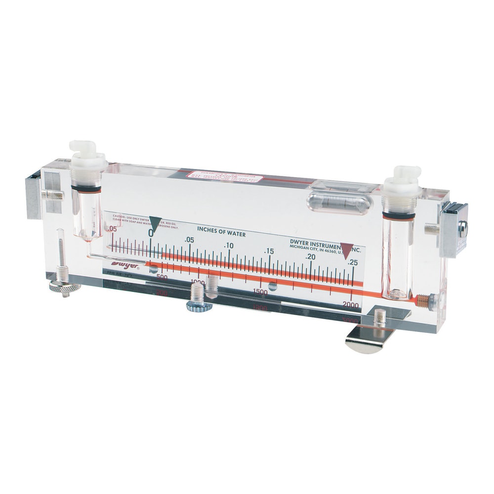 Air Velocity & Pressure Measurement Kit w/ Manometer & Pitot Tube