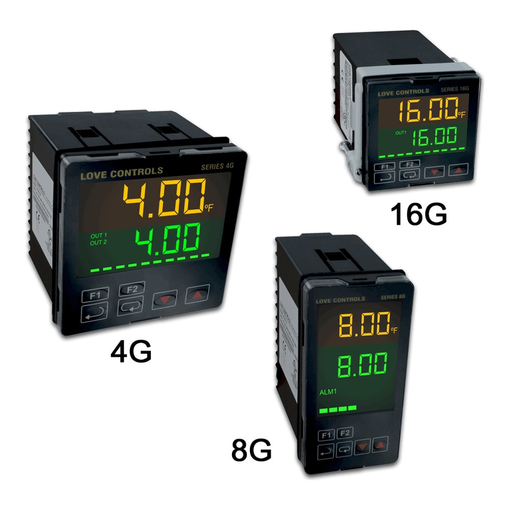 Dual Loop Temp/Process Controllers w/ RS-485 Modbus® for PID Control