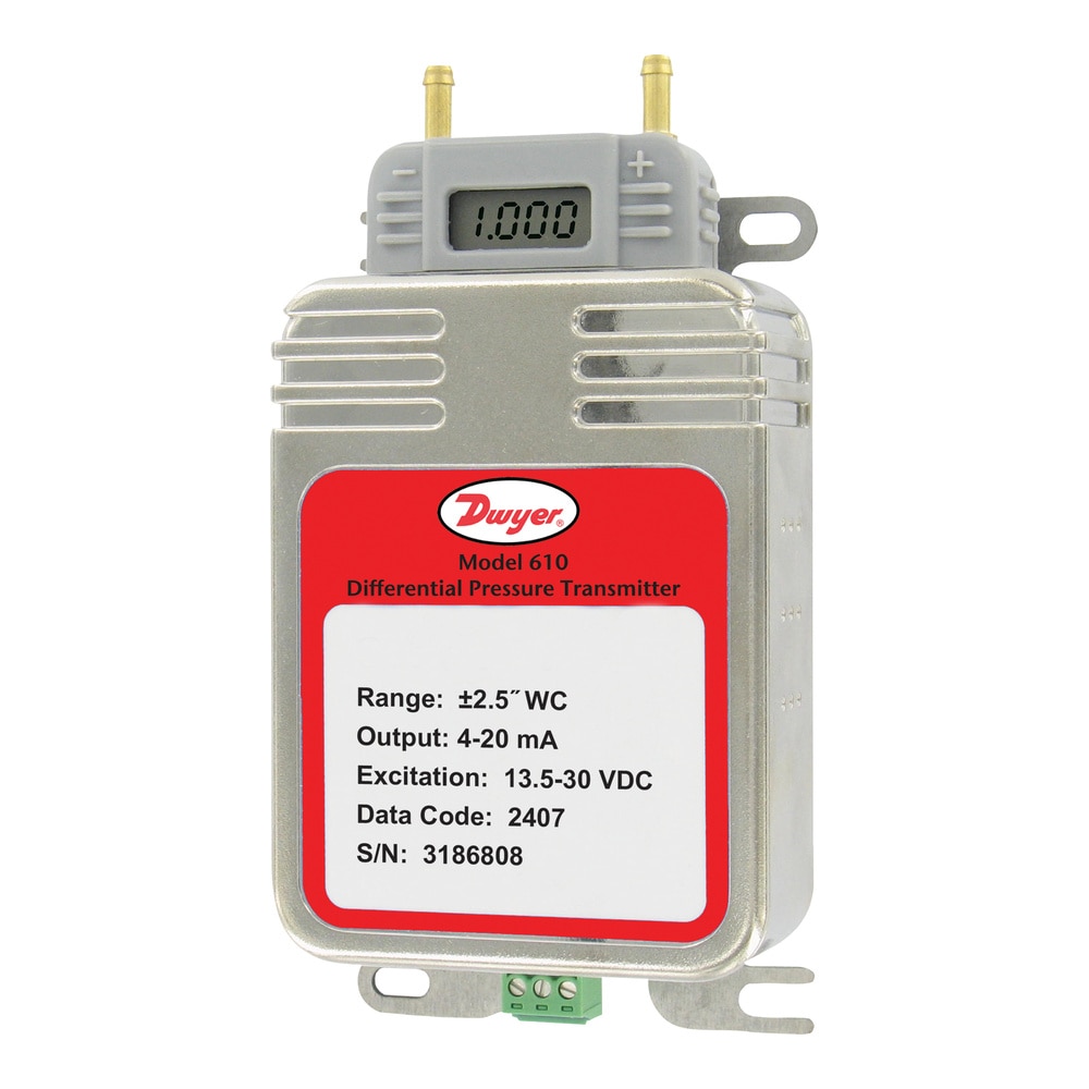 Low Differential Pressure Transmitters, ± 0.25% or ± 0.5% FS Accuracy