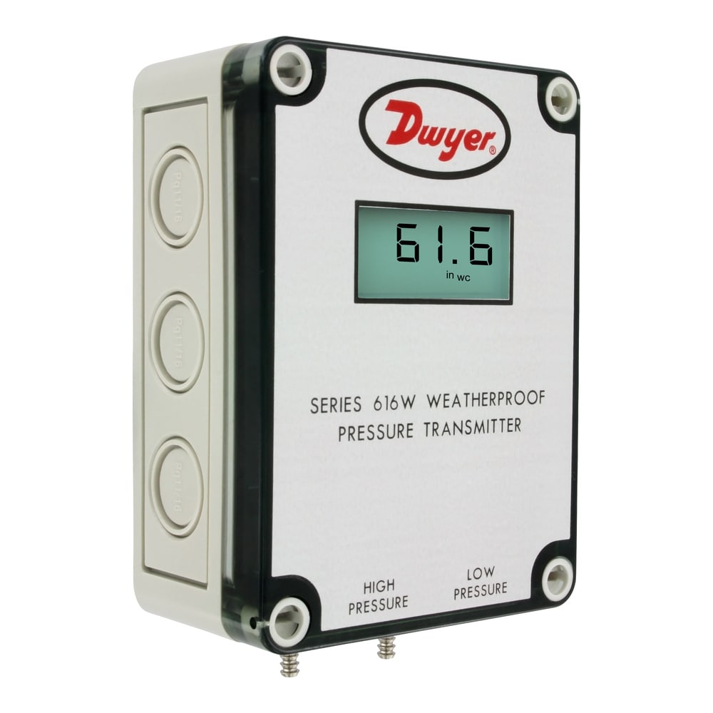 Differential Pressure Transmitter, ± 0.25% Accuracy, NEMA 4X, 4-20 mA Output