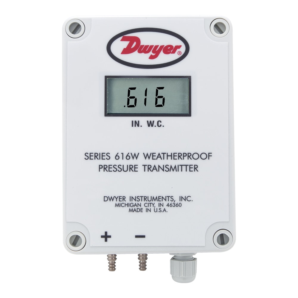 Low Pressure Differential Pressure Transmitter, ± 0.50% Accuracy, 4-20 mA