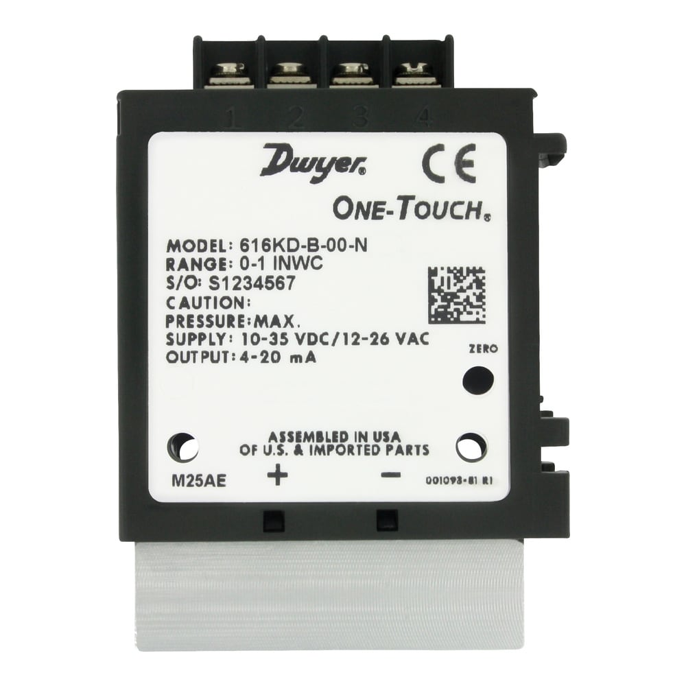 616KD Differential Pressure Transmitters, One-Touch® Calibration