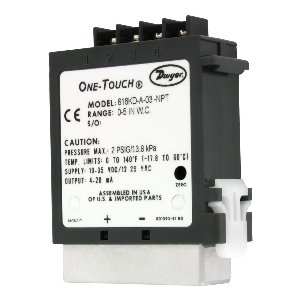 616KD Differential Pressure Transmitters, One-Touch® Calibration