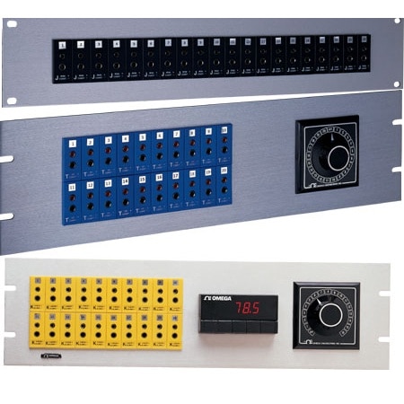 19 in Jack Panel Assemblies with Standard Thermocouple Connectors