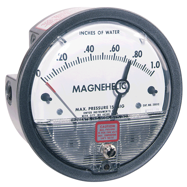 Low Differential Pressure Gauge – No Power Needed, IP67