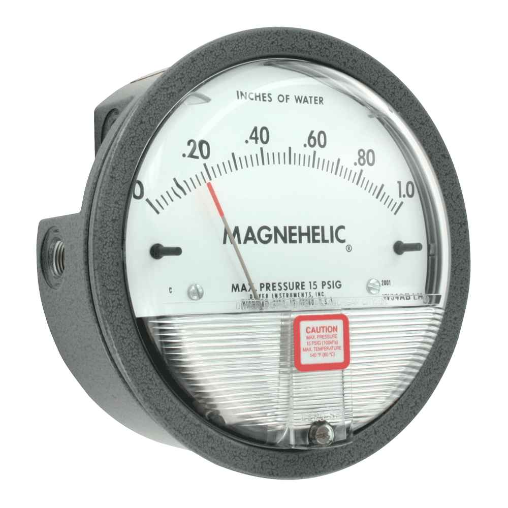 Low Differential Pressure Gauge – No Power Needed, IP67