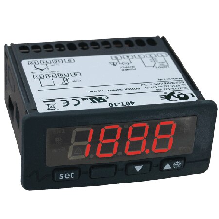 Digital Temp Switch for Food/Industrial, Monitors to 1999 °F, LED Display