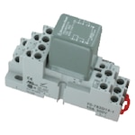 Ice Cube Relay for Hazardous Conditions, 4 Circuits, Wash-Down, DIN Socket