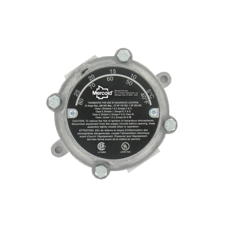Explosion-Proof Heavy-Duty Thermostat, Adjustable Set Point, 480 Vac