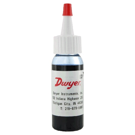 1 oz dispenser bottle of blue gage fluid, 1.910 sp. gr.