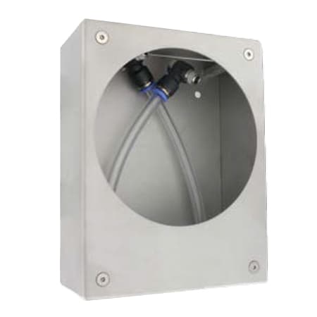 Instrument enclosure, 304SS, brushed finish, compatible with 2000 Magnehelic® gage