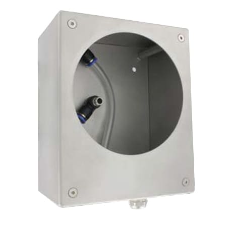 Instrument enclosure, 304SS, brushed finish, compatible with 2000 Magnehelic® gage, DM-2000 differential pressure transmitter