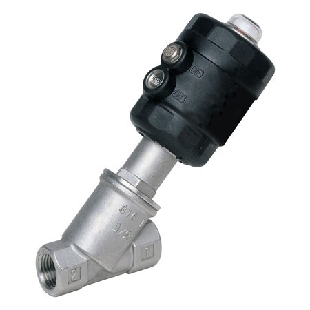 2-Way, NC, Pilot Operated, Bi-Driectional, 316 SS, Compact Valve