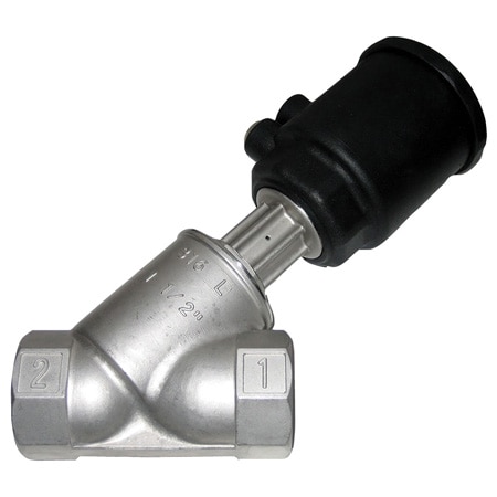 2-Way, NC, Pilot Operated, 316 SS Valve