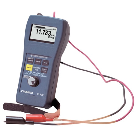 Handheld 4 to 20 mA Current Loop Calibrator with 24 V Loop Power