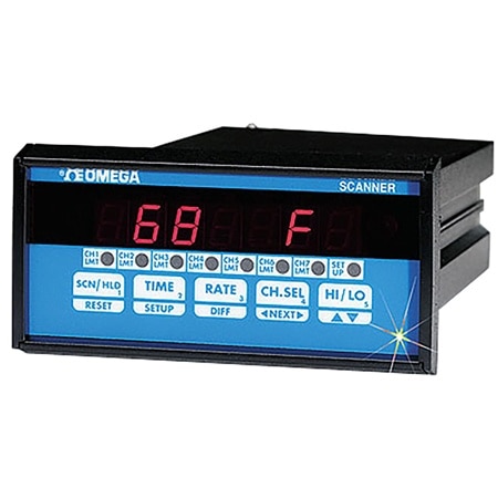 1/8 DIN 4 and 7 Channel Universal Process Ramp & Soak Controllers