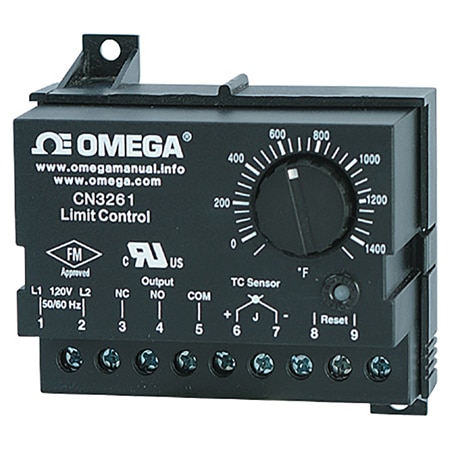 High Limit Analog Temperature Controller with DIN Rail Mounting