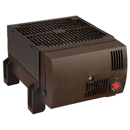 DIN Rail/Foot Mountable Horizontal Enclosure Fan Heater 950 W