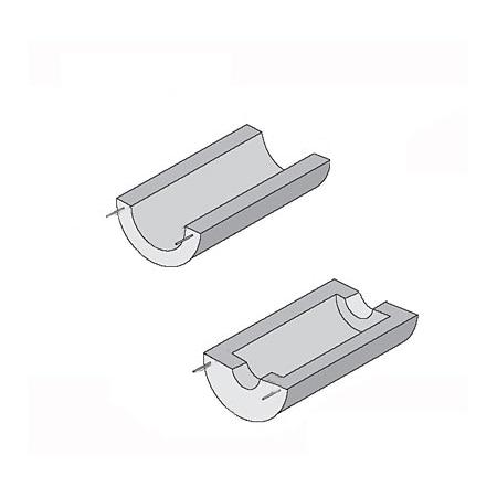 Semi-Cylinder Ceramic Heaters 2012 °F Max and 9.5 kW Max