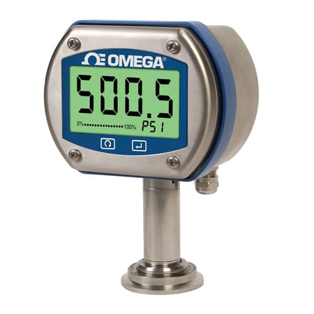 Sanitary, High Accuracy, Digital Pressure Gauge with Output