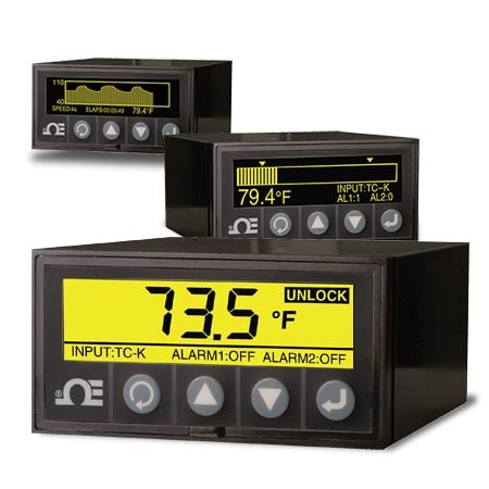 Graphic Display Panel Meter and Data Logger for Temperature/Process Measurement