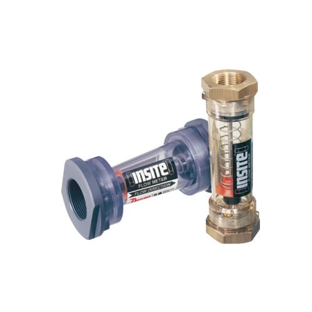 In-Line Flowmeter for Air/Liquid in PVC, Aluminum, Brass, Stainless Steel