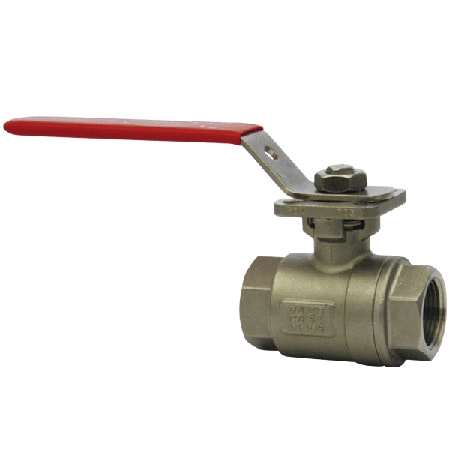 2-Piece SS Ball Valve, Reinforced PTFE, 316 SS, Custom Actuators, Flow Control