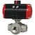 3-Way Brass Ball Valve, Blowout Proof Stem, PTFE Seats, Actuators
