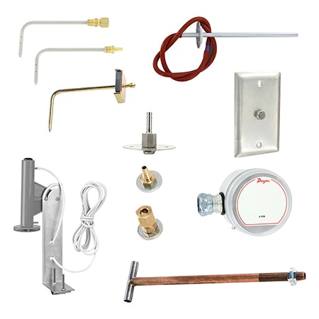 Static Pressure Sensors – 4" Insertion Depth – For Manometers & Gages