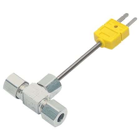 Flow Through Thermocouple Sensor Assembly for 1/4 in Tubes