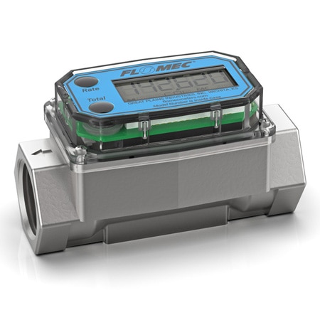 Rate & Total Turbine Flow Meters w/ Intrinsically Safe Display