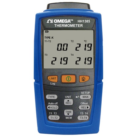 4-Channel 7 Thermocouple Types Datalogger USB output