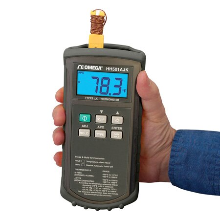 1 and 2 Channel K & J Thermocouple NEMA -4X Temperature Meter