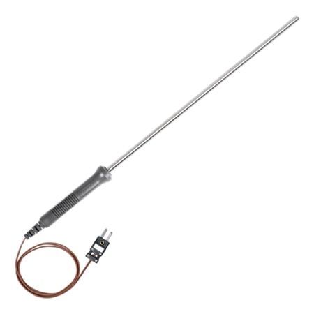 Handheld Thermocouple Probes with Fixed Length or Retractable Cable