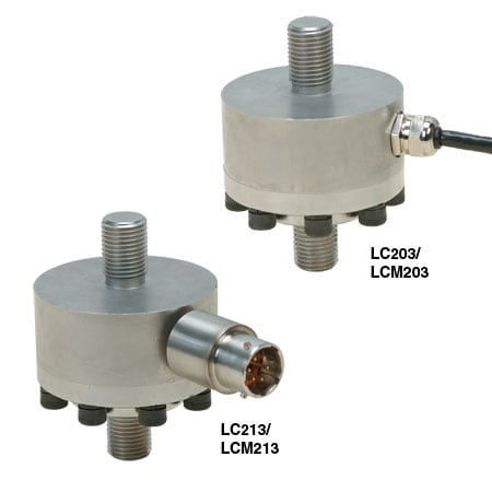 Metric, 51 mm Diameter, Threaded, Miniature Inline Load Cells