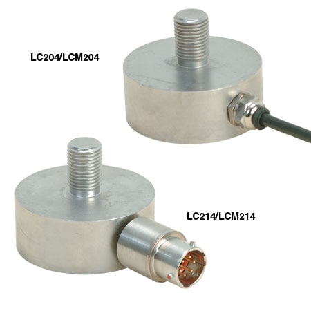 Metric, 51 mm Diameter, Surface Mount Miniature Inline Load Cells