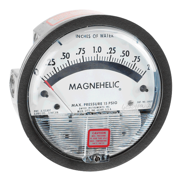 Low Differential Pressure Gauge – No Power Needed, IP67