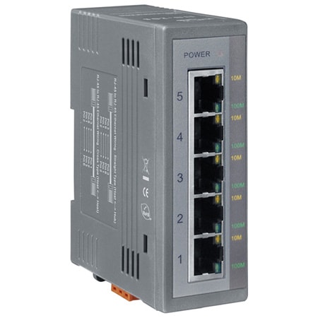 5 Unmanaged 10/100 Mbps Fast Ethernet Ports with Auto Negotiation